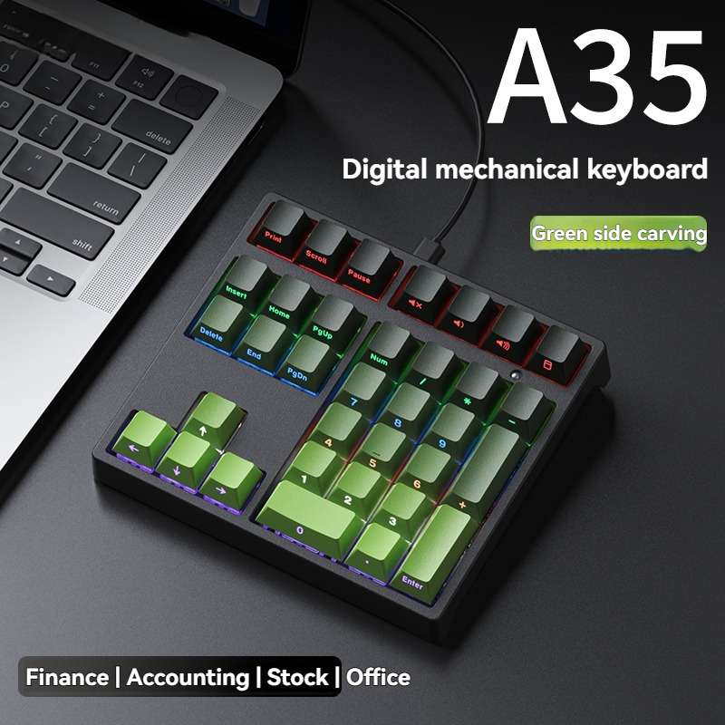 Tablet Accessories Gifts - A35 teclado numérico com fio de