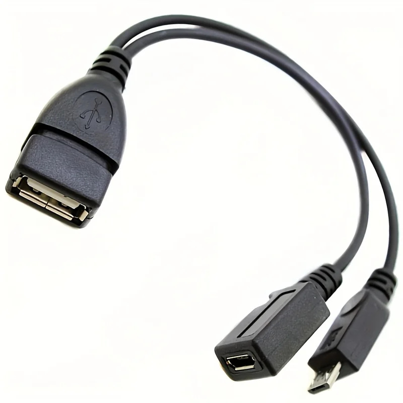 Tablet Tech Accessories - Adaptador divisor 2 em 1 OTG