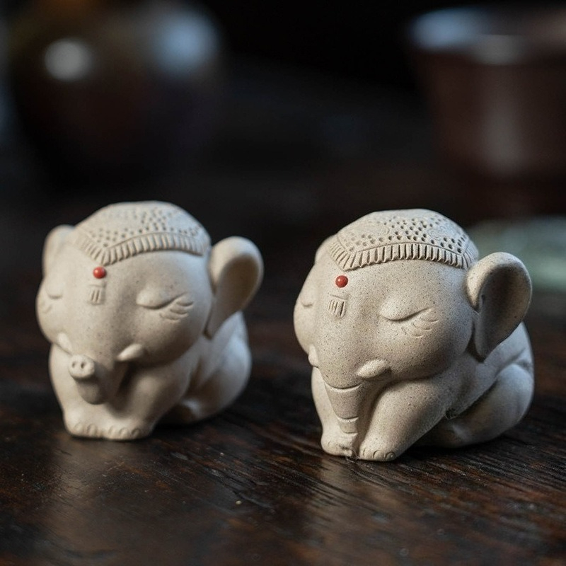 Unique Table Accessories - 1 Peça de Estatueta de Elefante
