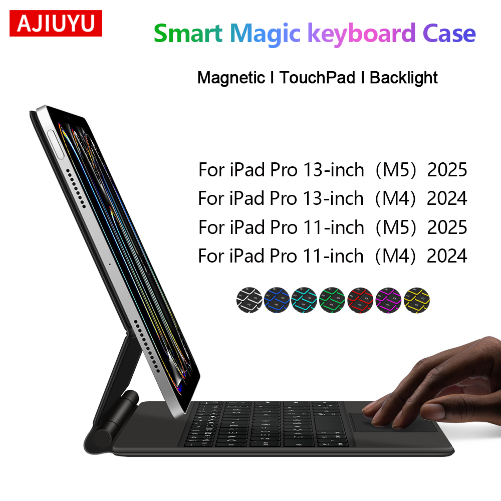 Magnetic Case Smart - Ajauyu capa de teclado mágico magnético