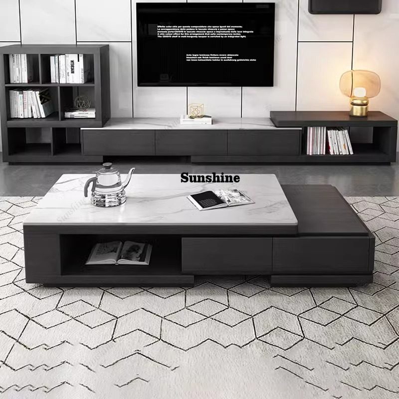 Unique Table Accessories - Mesa de centro nórdica para sala