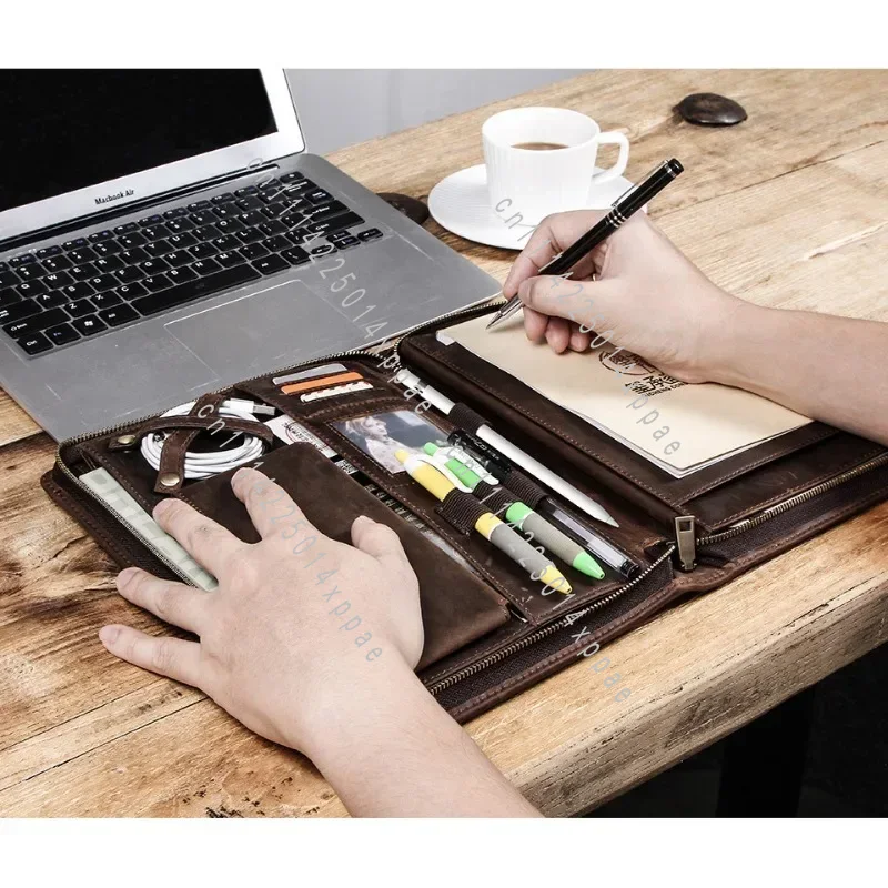 Tablet Tech Accessories - Bolsa de Armazenamento de Couro para