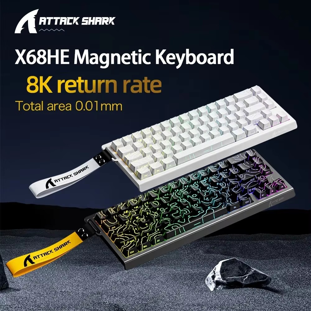 Tablet Accessories Gifts - Attack shark x68he teclado mecânico magnético