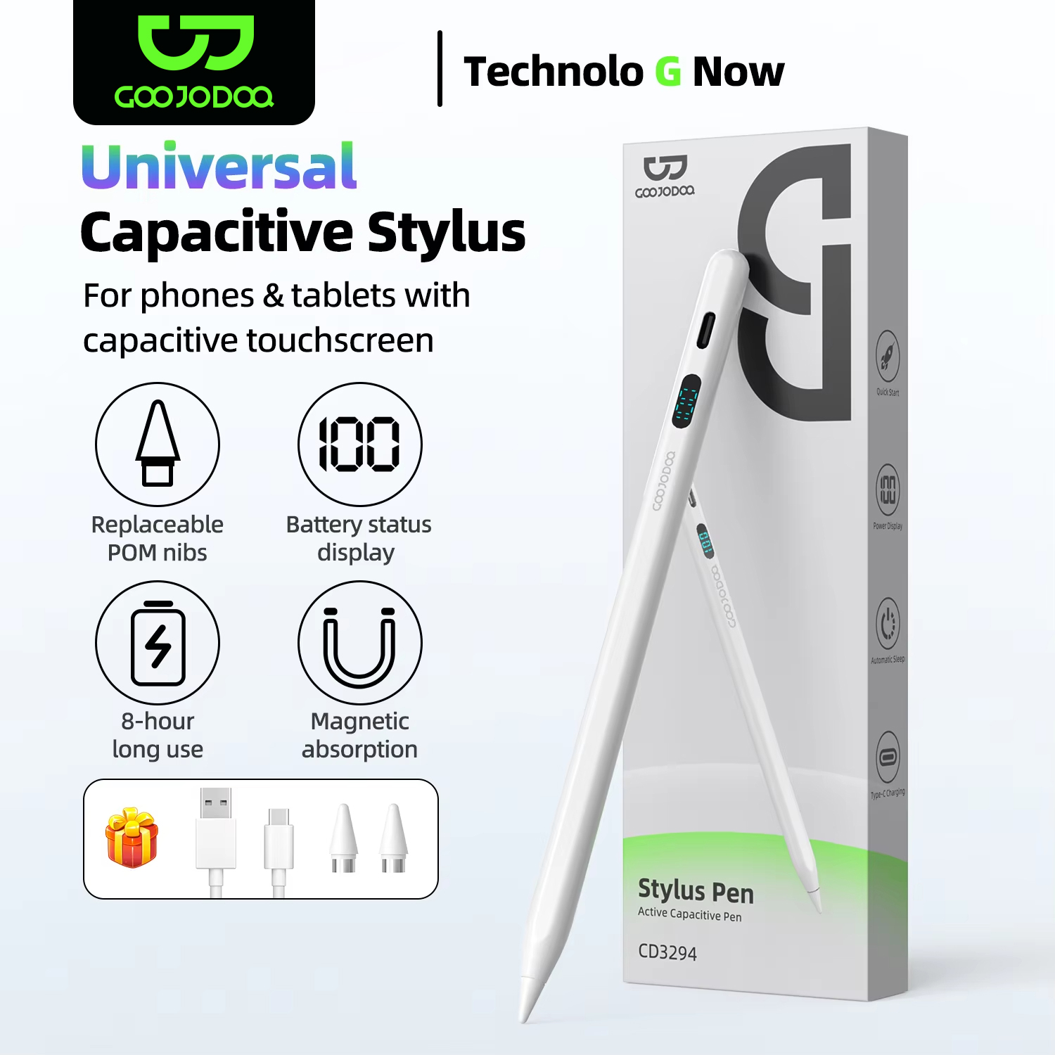 Tablet Accessories Choice Store - Caneta capacitiva universal inteligente para android
