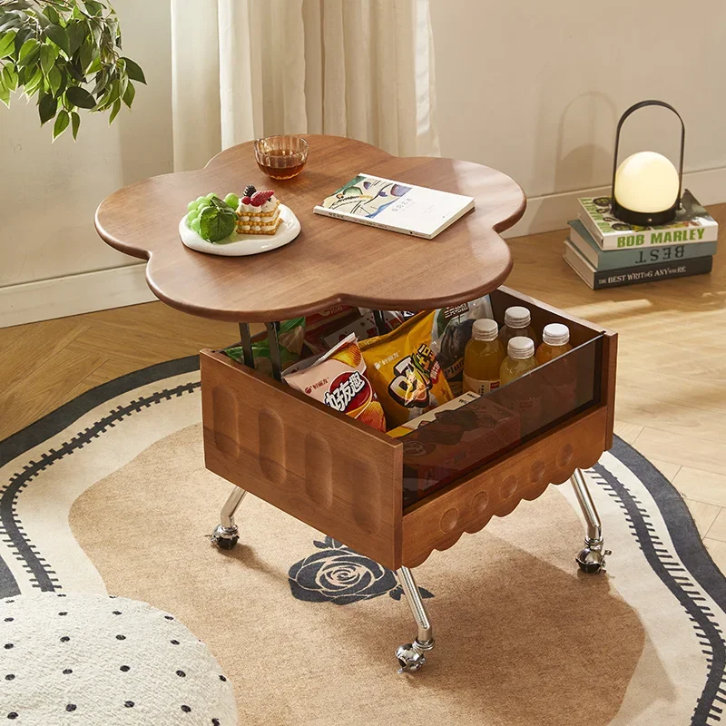 Unique Table Accessories - Mesa de centro francesa retrô, armazenamento