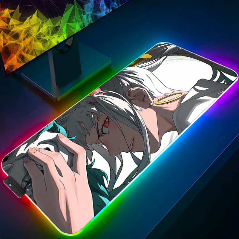 Rgb led mouse pad tapete de me - Tablet Gaming Accessories avaliação e preço