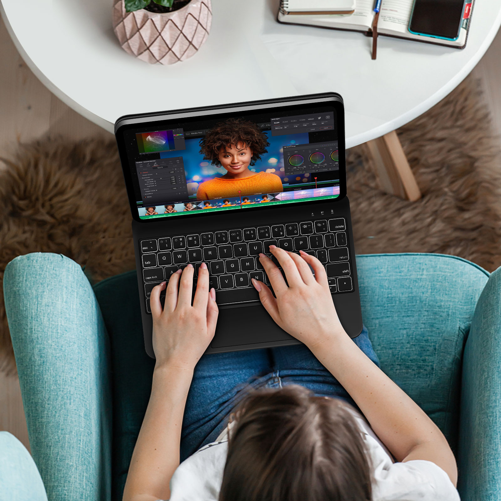 Goojodoq backlight teclado mág - Tablet Accessories Choice Store avaliação e preço