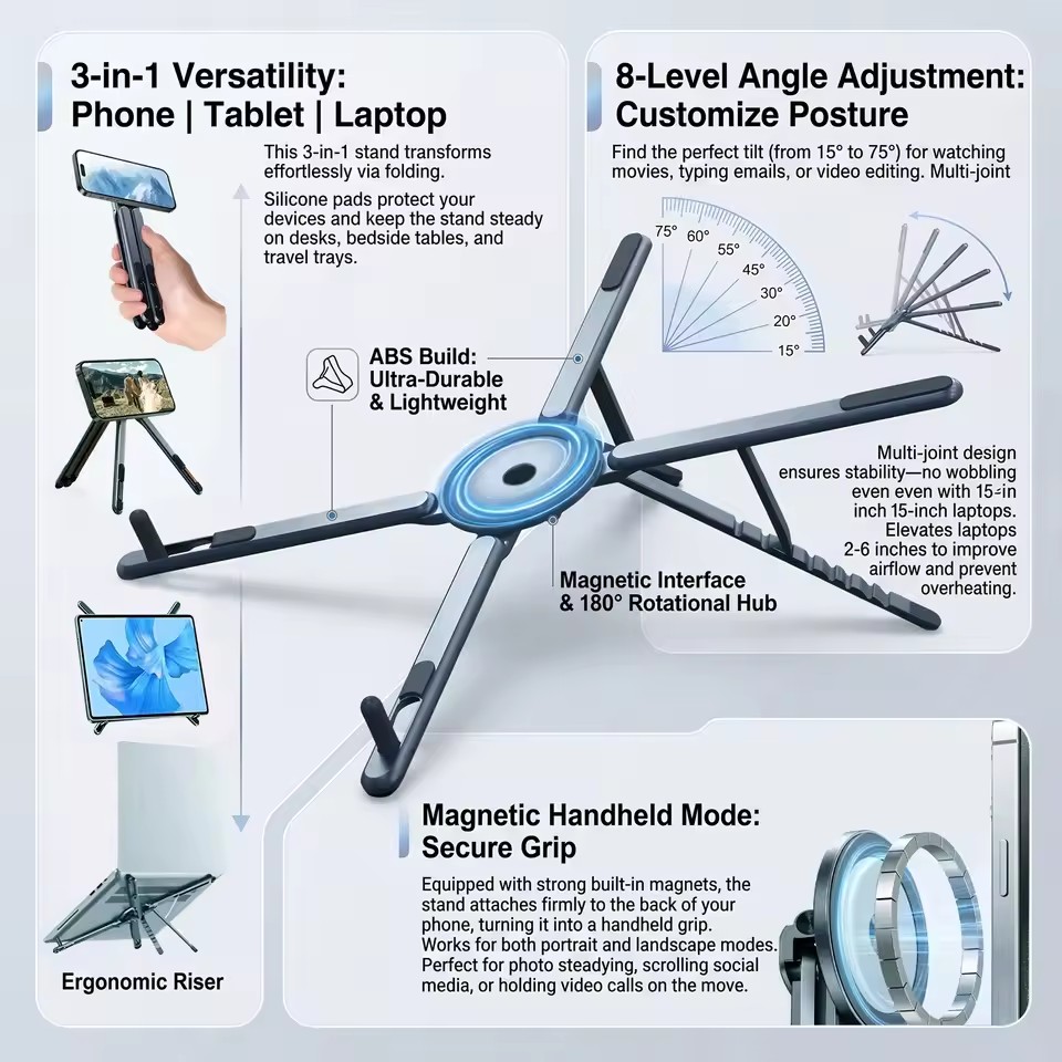 Suporte Magnético Portátil par - Useful Tablet Accessories avaliação e preço