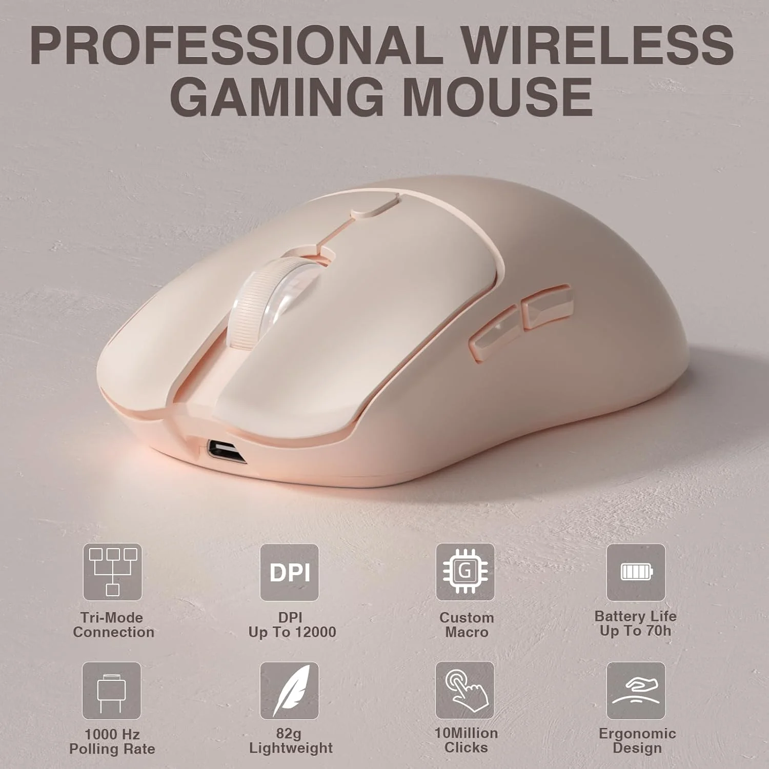 Mouse Gamer Sem Fio Tri-mode A - Tablet Gaming Accessories avaliação e preço