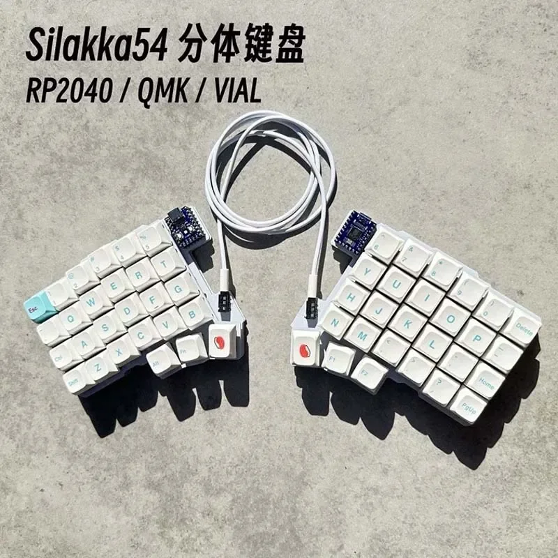 Silakka54 teclado dividido com - Tablet Accessories Gifts avaliação e preço