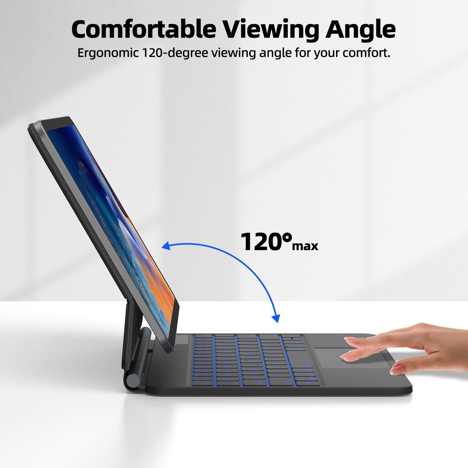 Capa de teclado inteligente po - Tablet Accessories Choice Store avaliação e preço