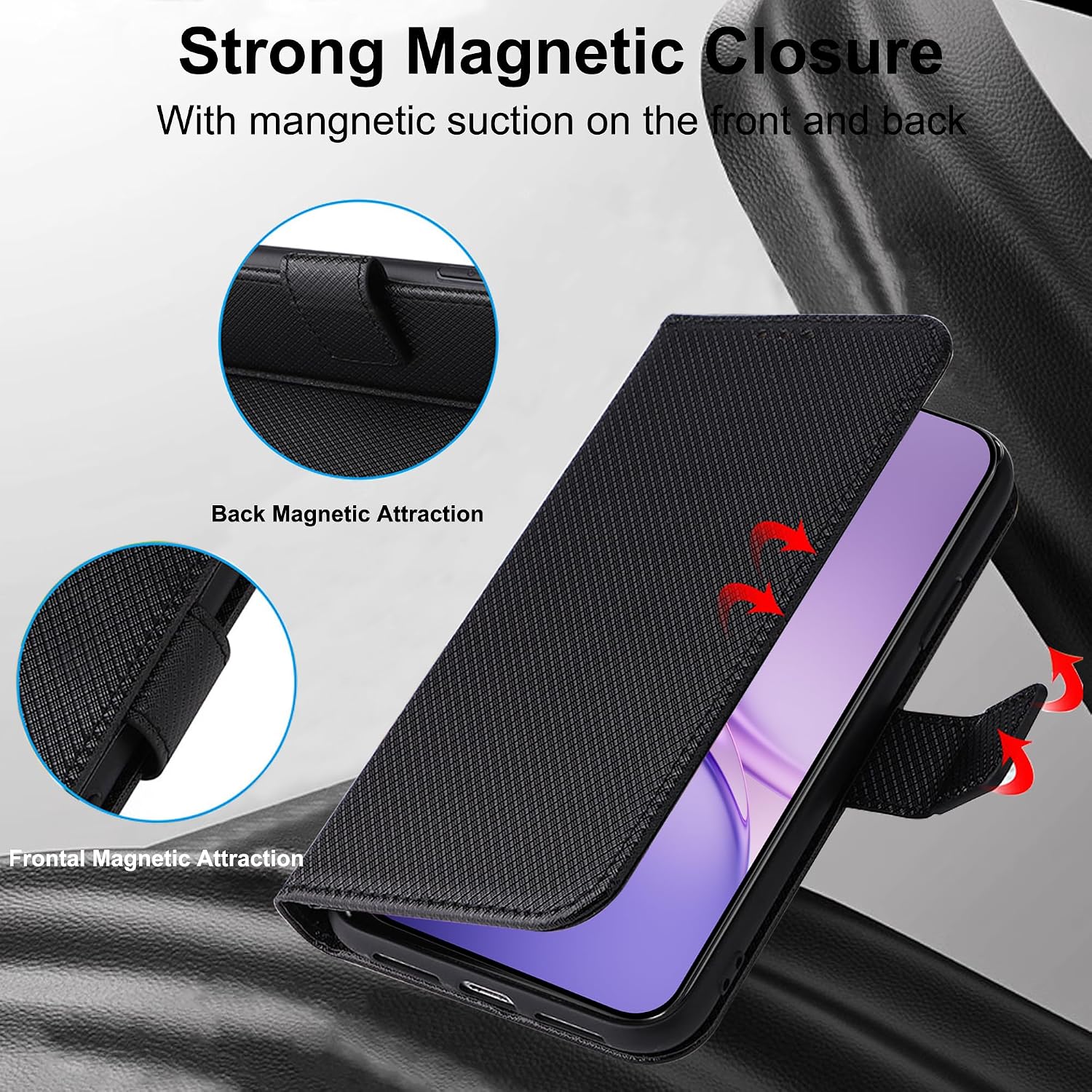 Capa carteira de couro liso pa - Magnetic Case Smart avaliação e preço