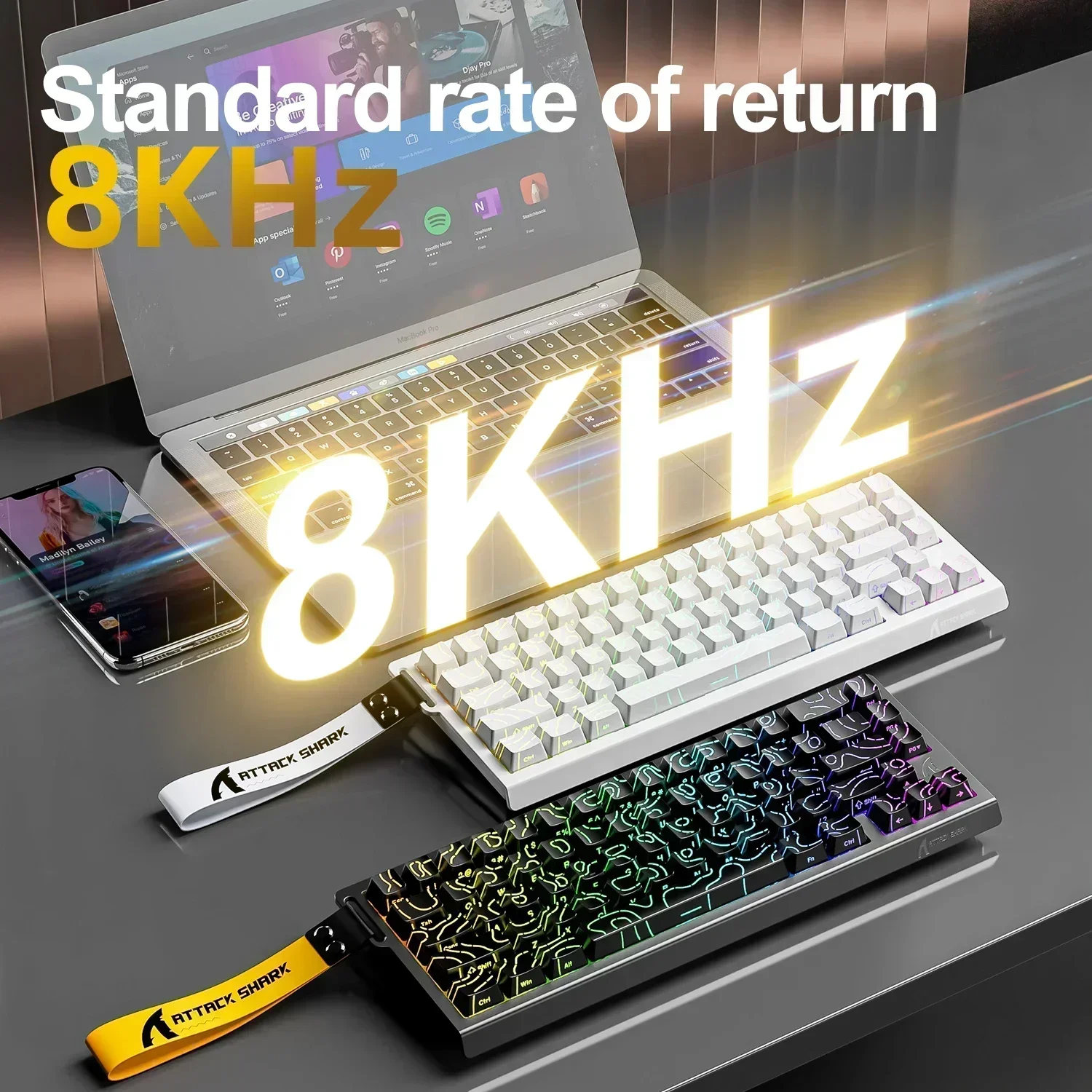 Attack shark x68he teclado mec - Tablet Accessories Gifts avaliação e preço