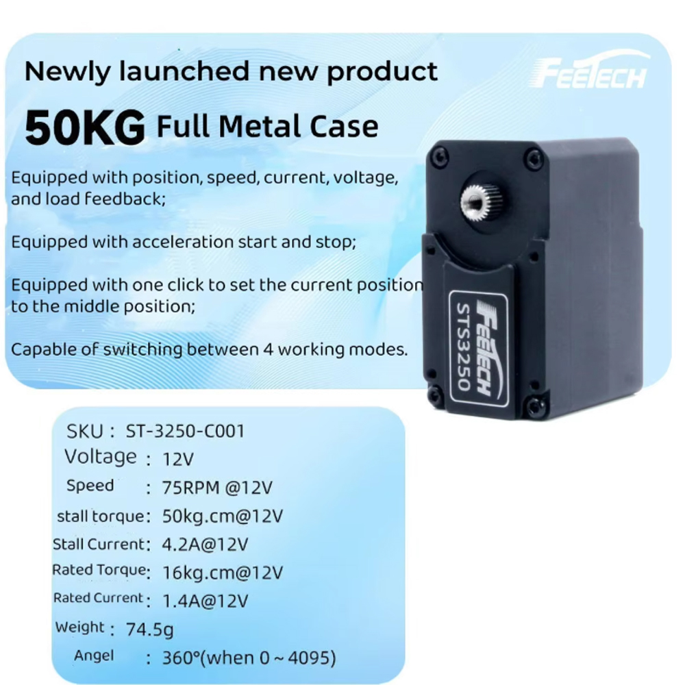 Servo Inteligente Feetech STS3 - Magnetic Case Smart avaliação e preço