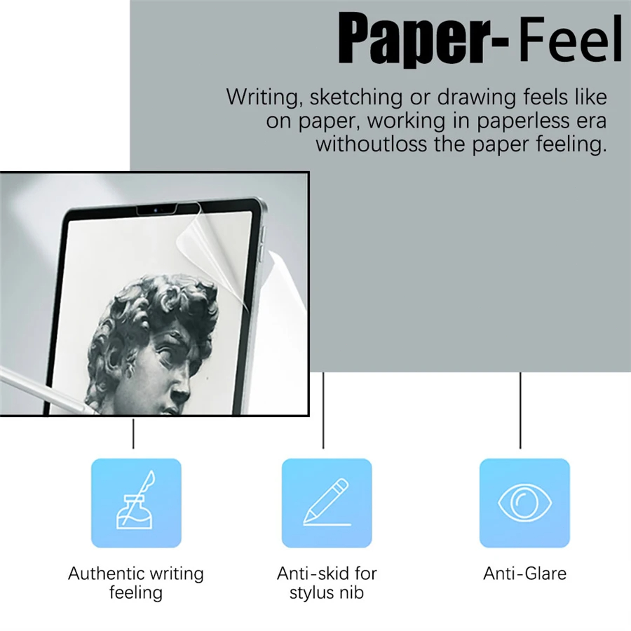 3 pçs papel sentir como protet - Paper Feel Screen Film avaliação e preço